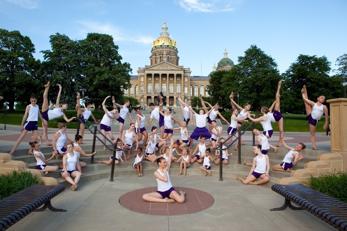 Brekke Dance Center at the Iowa State Capitol building in Des Moines
